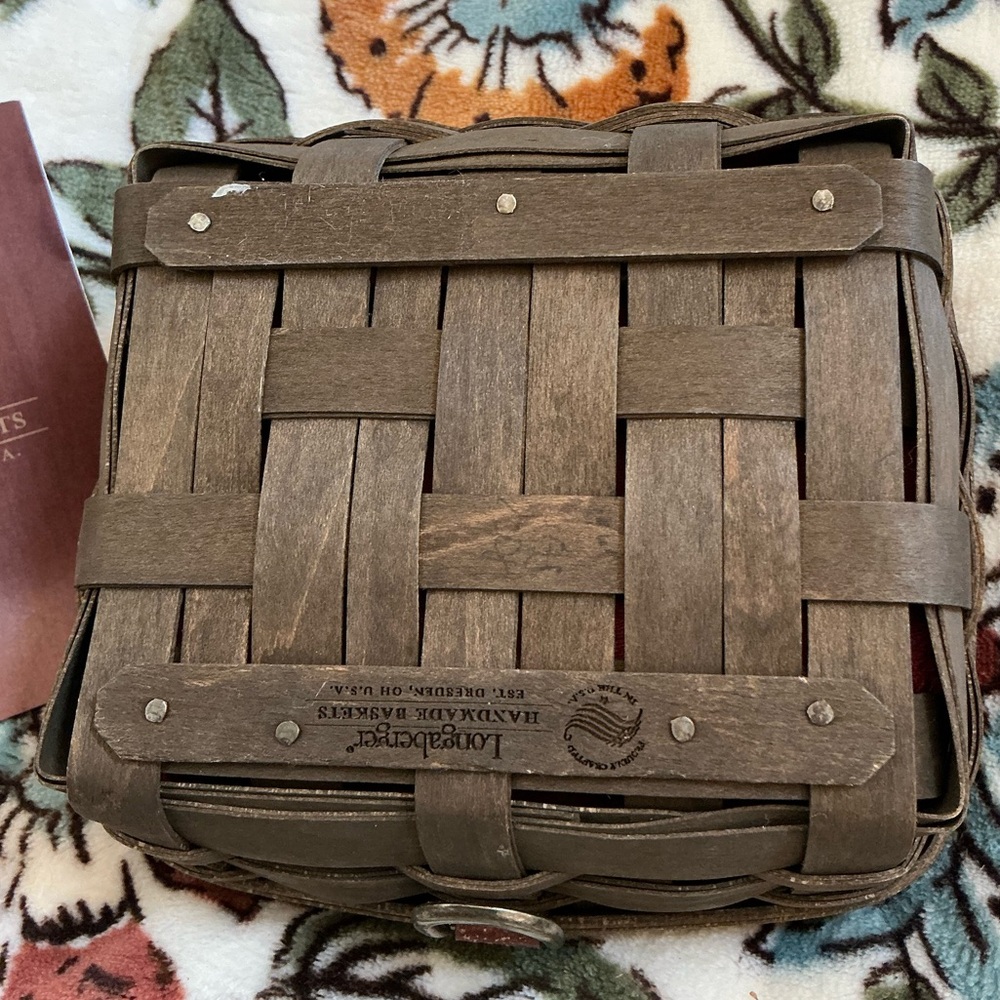🧺 Longaberger Deep Green Sort & Store Business Card Basket ⭐️ No DATE! - Picture 5 of 5
